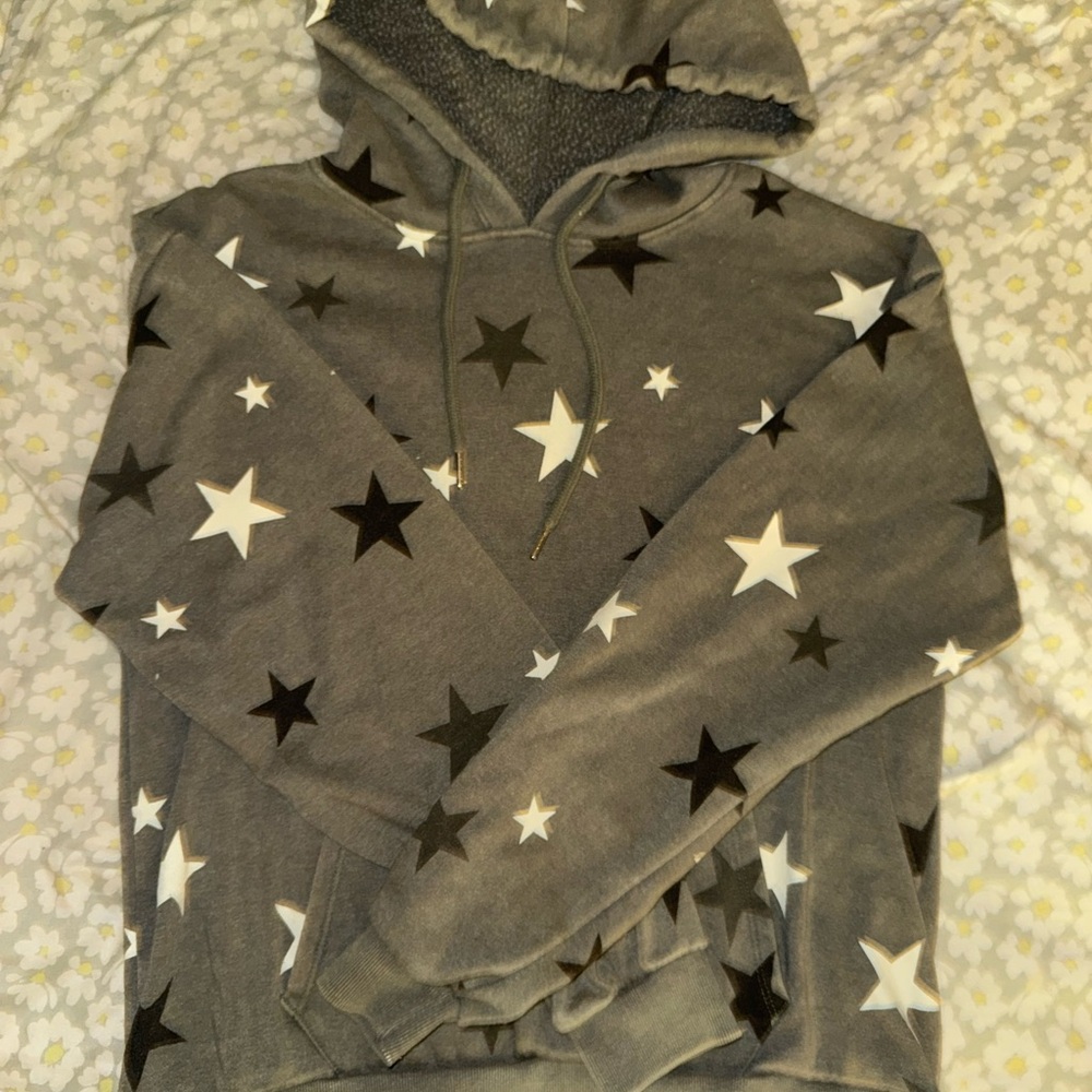 No Boundaries Charcoal Star Hoodie